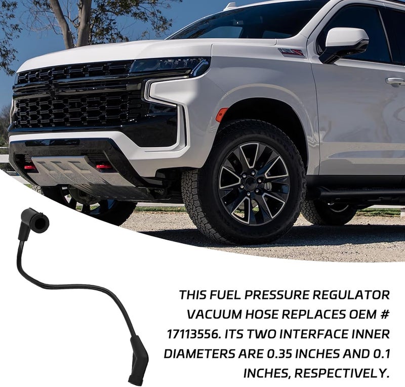 SamWinGear Fuel Pressure Regulator Vacuum Line Hose Pressure Regulator, Fuel Injector Pressure Tester kit for GMC Sierra Chevy Silverado Suburban Tahoe Yukon 17113556 Fuel Regulator Vacuum Line Tube - Image 4